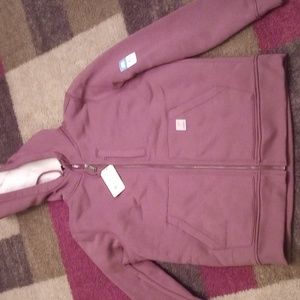 Women's medium Sherpa lined full zip sweatshirt